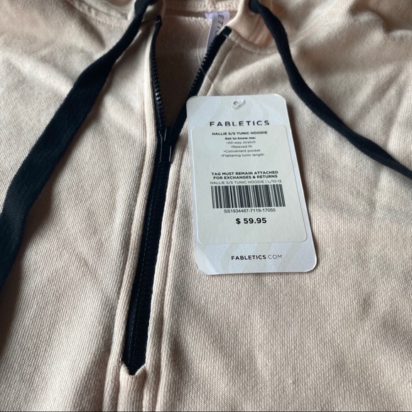 NEW Fabletics Hallie Shortsleeve Tunic Hoodie - Picture 6 of 9